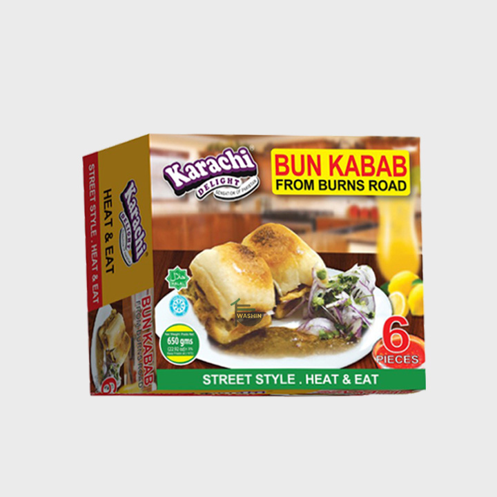 Karachi Delight Bun Kabab 6Pc