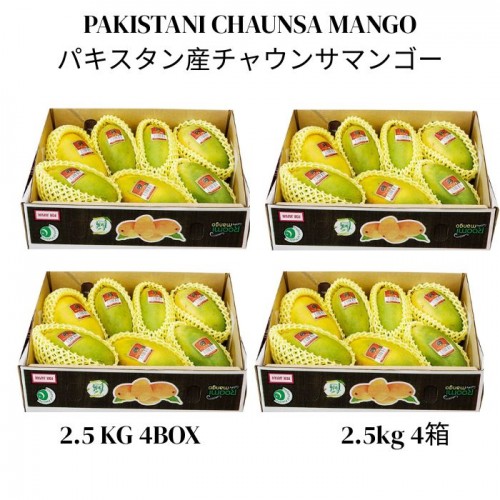 パキスタン産チャウンサマンゴー 2.5kg 4箱